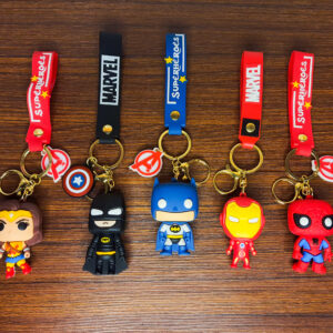 Superhero Silicon Keychains with Bagtags