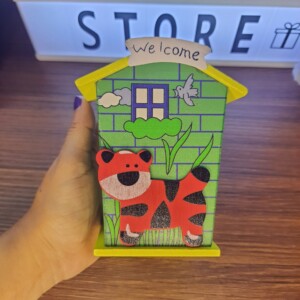 Cute Animal Wooden Moneybank