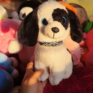 Black & White Dog Soft Toy