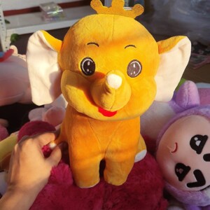 Crown Elephant Soft Toy