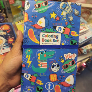 Space 3 in 1 Colourbook Set (It Includes Colour Book , Colour Pencil set & Scratch Notebook)