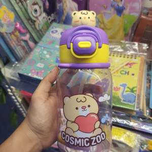 Cute Sipper Bottle Attached With Sling (Cartoon on the Top)