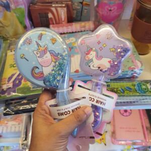 Pretty Unicorn Moving Glitter Haircomb