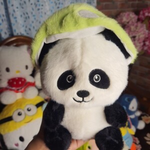 Panda with Green Hat Soft Toy