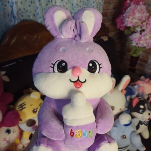 Purple Baby Bunny Plush Toy