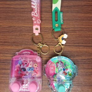 Pretty Unicorn Watergame Keychains